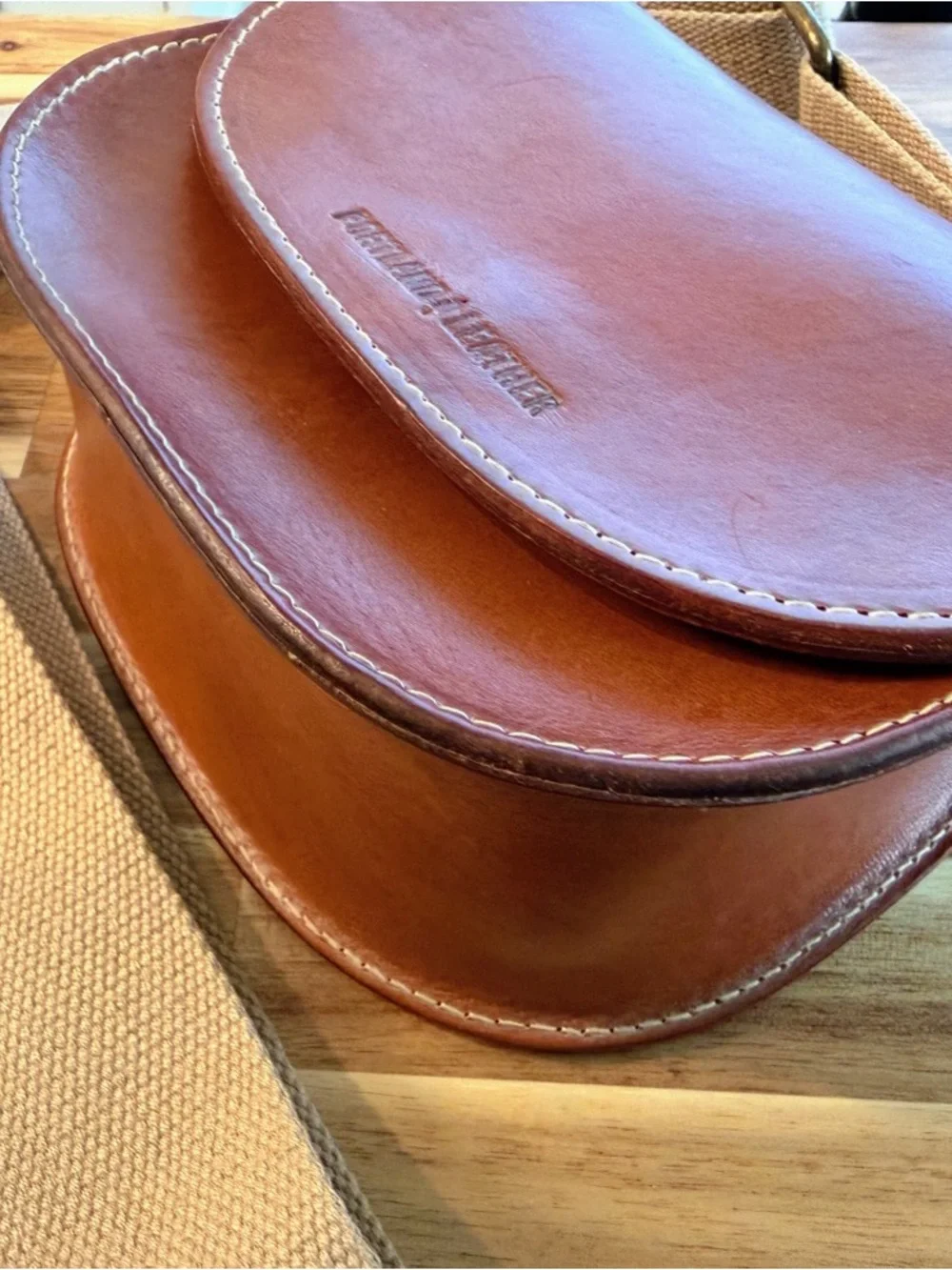 Portland Leather Saddle Crossbody Bag - Picture 6 of 15